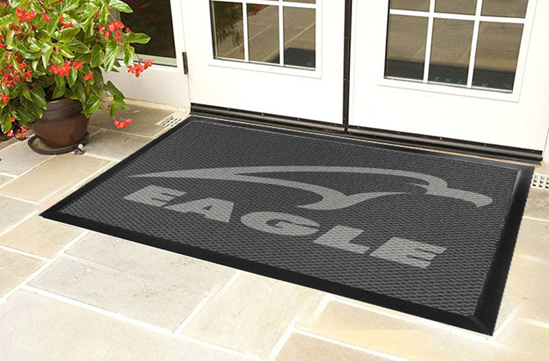 Eagle 4 X 6 Luxury Berber Inlay - The Personalized Doormats Company
