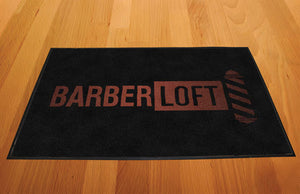 BarberLoft 2 X 3 Rubber Backed Carpeted HD - The Personalized Doormats Company