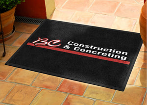 BC Concreting 2 x 3 Rubber Backed Carpeted HD - The Personalized Doormats Company