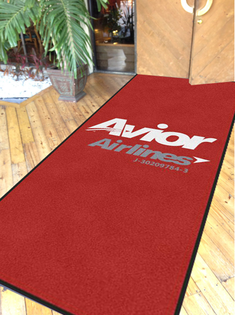 Avior Airlines 4 X 10 Rubber Backed Carpeted HD - The Personalized Doormats Company