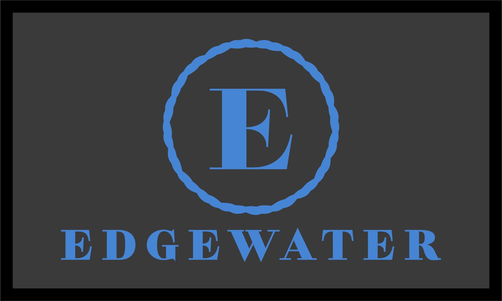 Edgewater - back door 3 X 5 Luxury Berber Inlay - The Personalized Doormats Company