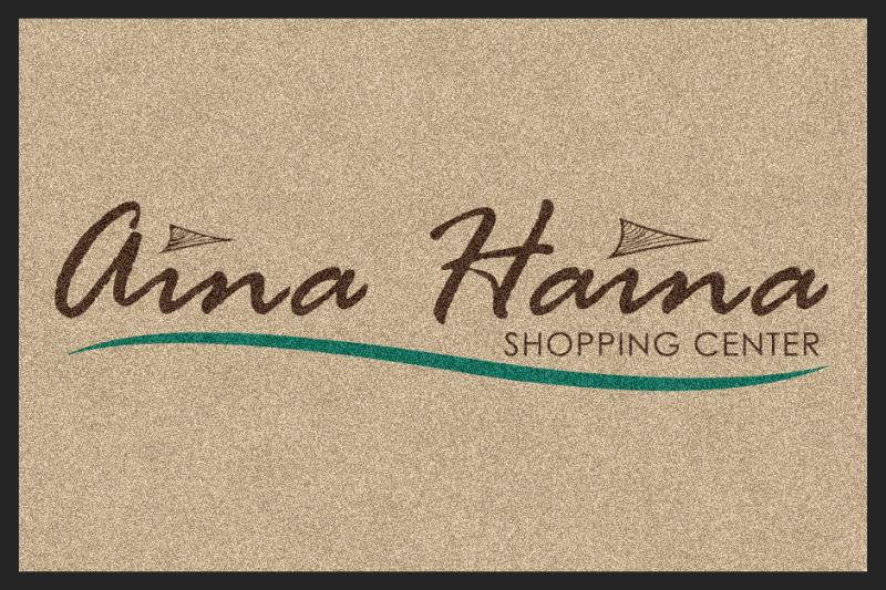 Aina Haina Shopping Center 2 X 3 Rubber Backed Carpeted HD - The Personalized Doormats Company