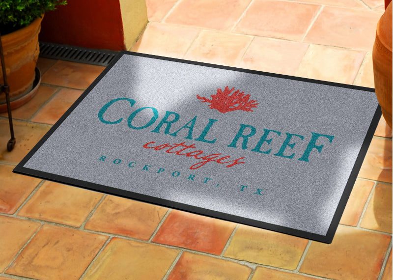 Coral Reef Test 2 2 X 3 Rubber Backed Carpeted HD - The Personalized Doormats Company