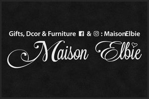 Maison Elbie §-4 x 6 Rubber Backed Carpeted HD-The Personalized Doormats Company