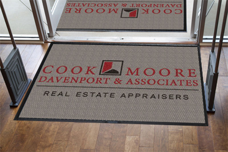 Cook, Moore, Davenport & Associates 4 X 6 Luxury Berber Inlay - The Personalized Doormats Company