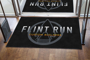 Flint Run Custom Builders 4 X 6 Rubber Backed Carpeted HD - The Personalized Doormats Company