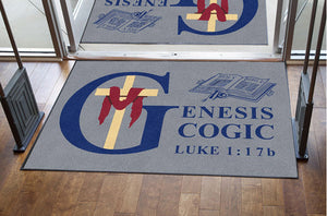 Genesis COGIC 4 X 6 Rubber Backed Carpeted HD - The Personalized Doormats Company