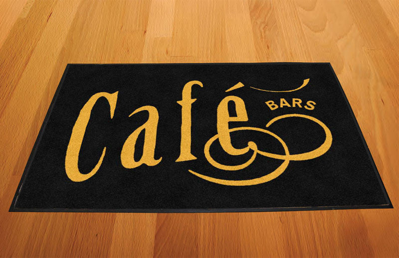 Cafe Bar 2 X 3 Rubber Backed Carpeted HD - The Personalized Doormats Company