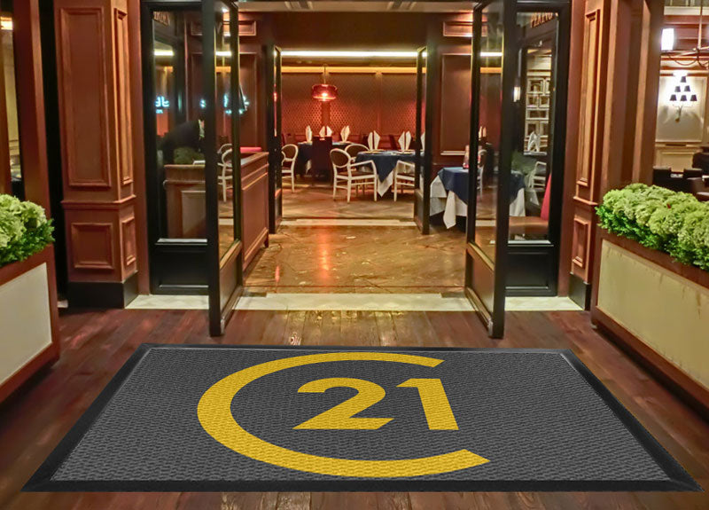 Century 21 Gold Standard 5.5 X 7.5 Luxury Berber Inlay - The Personalized Doormats Company