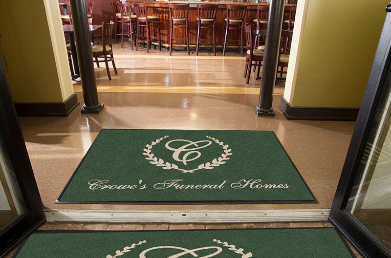 Crowes Funeral Homes, Inc 4 X 6 Rubber Backed Carpeted HD - The Personalized Doormats Company