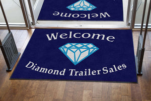 Diamond Trailer Sales 4 X 6 Rubber Backed Carpeted - The Personalized Doormats Company