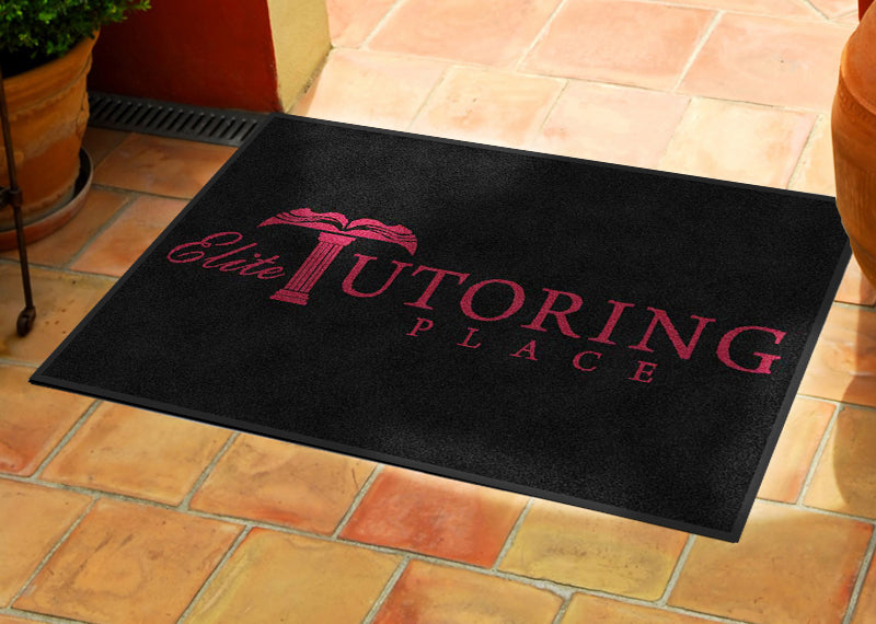 Elite Tutoring Place 2 X 3 Rubber Backed Carpeted HD - The Personalized Doormats Company