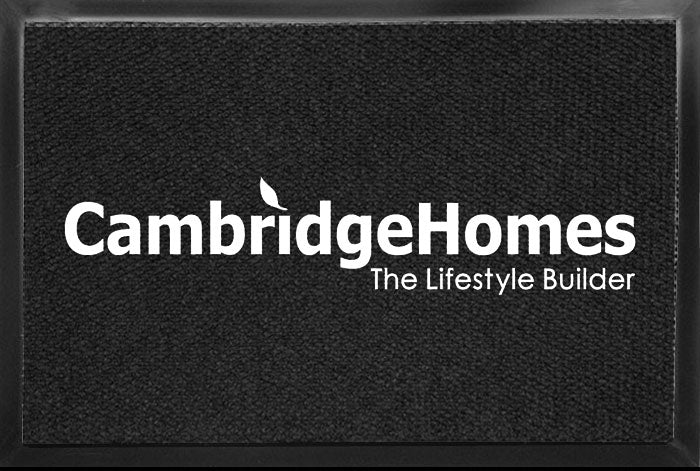 Cambridge Homes-Carpet doormat 4 X 6 Luxury Berber Inlay - The Personalized Doormats Company