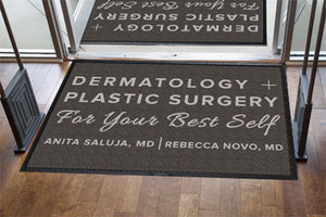 Dermatology + Plastic Surgery 4 X 6 Luxury Berber Inlay - The Personalized Doormats Company