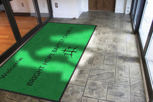 Birght Hope Baptist Church 6 x 10 Rubber Backed Carpeted HD - The Personalized Doormats Company
