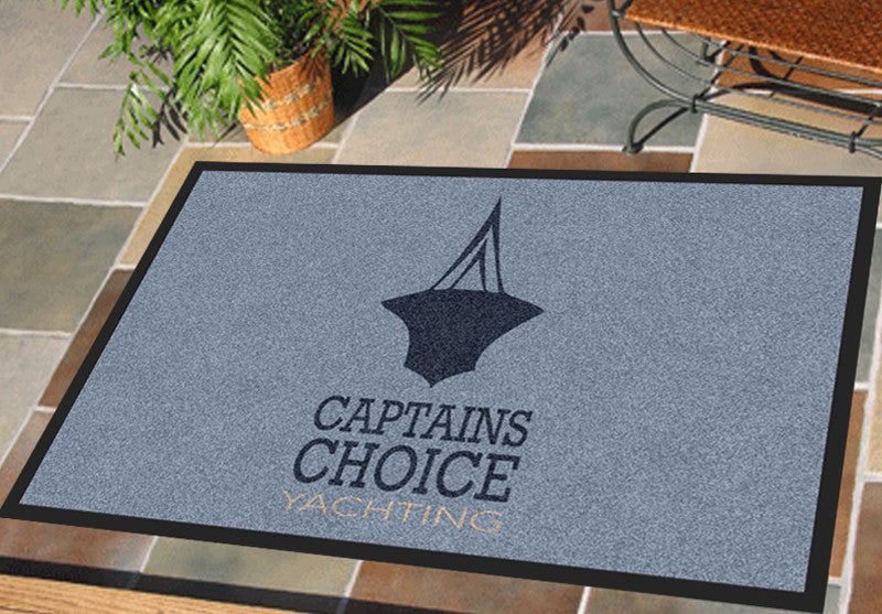 Captains Choice Mat 2 x 3 Rubber Backed Carpeted HD - The Personalized Doormats Company