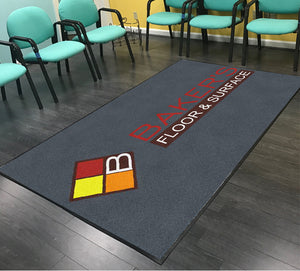 Baker's Floor and Surface 5 X 8 Rubber Backed Carpeted HD - The Personalized Doormats Company