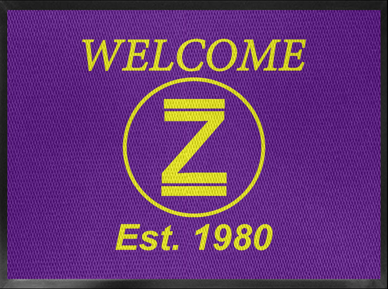 Bar Z EST 1980 Purple BG Gold Logo