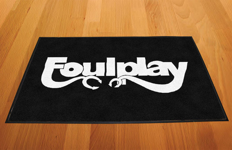 Foulplay 2 X 3 Rubber Backed Carpeted HD - The Personalized Doormats Company