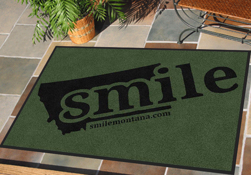 Columbia Falls Family Dental Center 2 X 3 Rubber Backed Carpeted HD - The Personalized Doormats Company