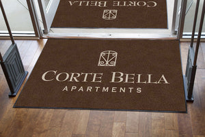 Corte Bella - large 4 x 6 Rubber Backed Carpeted HD - The Personalized Doormats Company