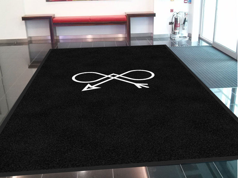 Bow & Arrow 6 x 10 Rubber Backed Carpeted HD - The Personalized Doormats Company