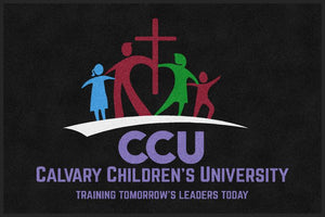 Calvary Children's University 4 X 6 Rubber Backed Carpeted HD - The Personalized Doormats Company