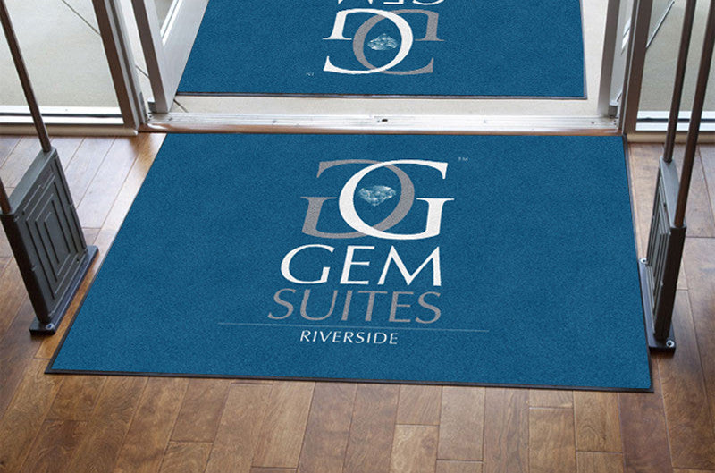 GemSuites 4 X 6 Rubber Backed Carpeted - The Personalized Doormats Company