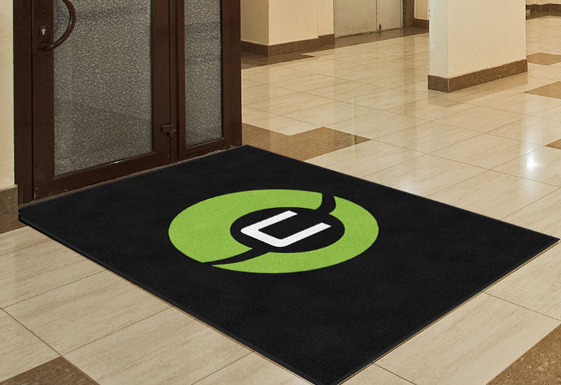 Outdoor logo mats Vertical