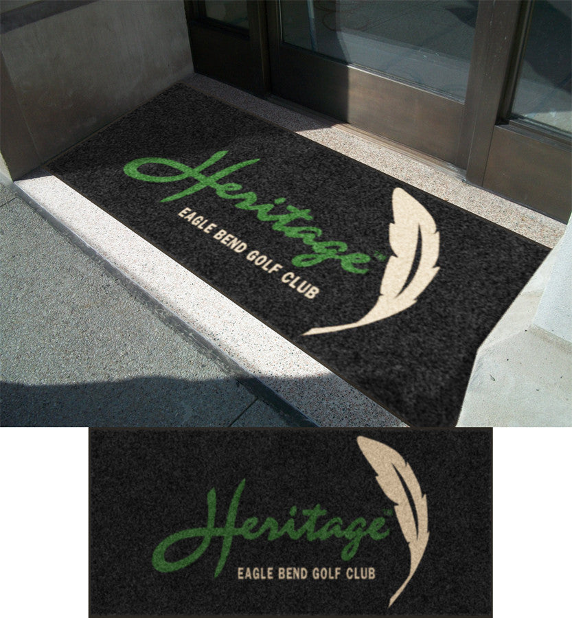 Heritage 3 X 8 Rubber Backed Carpeted HD - The Personalized Doormats Company
