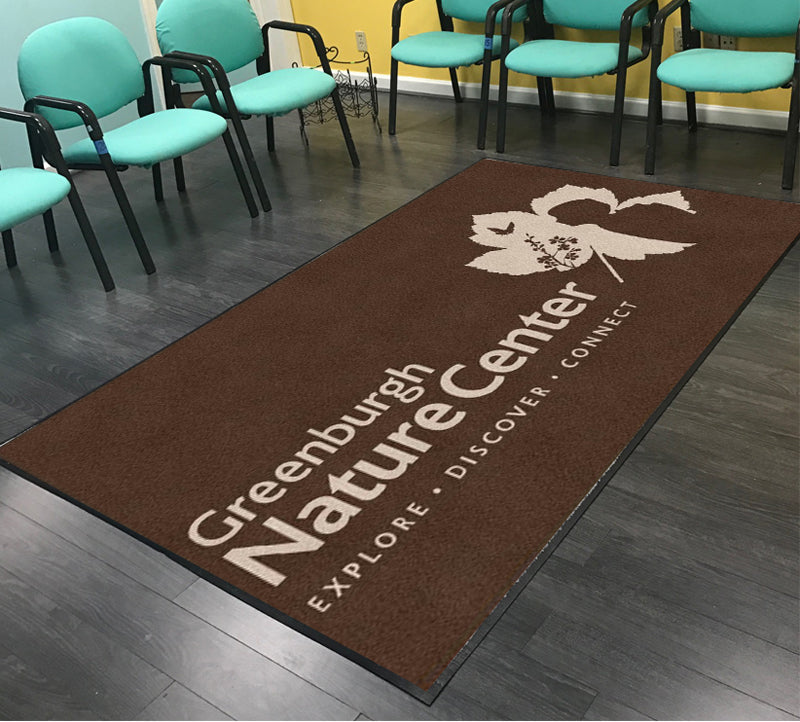 Greenburgh Nature Center 5 X 8 Rubber Backed Carpeted HD - The Personalized Doormats Company