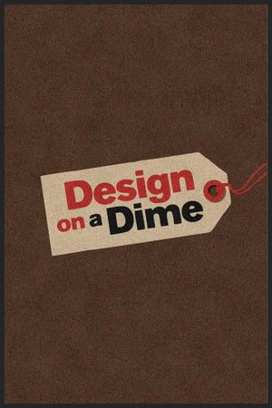 Design on A Dime § 4 X 6 Rubber Backed Carpeted HD - The Personalized Doormats Company