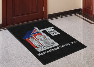 homestead realty 3 X 4 Rubber Backed Carpeted HD - The Personalized Doormats Company