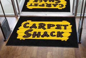 CARPET SHACK 4 X 6 Rubber Backed Carpeted HD - The Personalized Doormats Company
