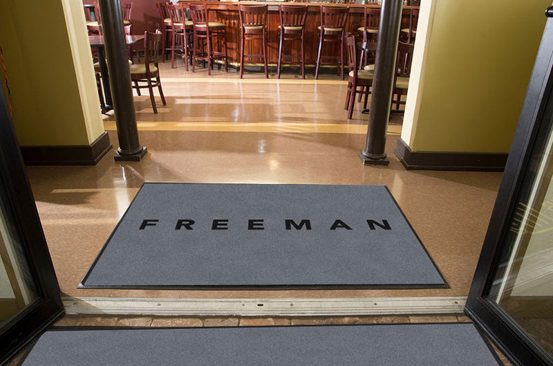Freeman 4 X 6 Rubber Backed Carpeted HD - The Personalized Doormats Company