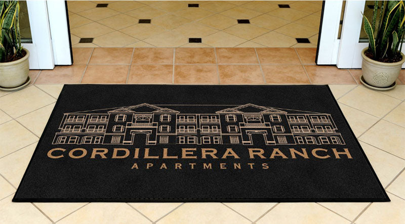Cordillera Ranch Apartments 3 X 5 Rubber Backed Carpeted HD - The Personalized Doormats Company