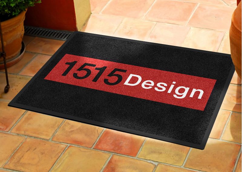 1515design § 2 X 3 Rubber Backed Carpeted HD - The Personalized Doormats Company