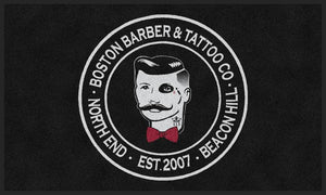 boston barber 3 X 5 Rubber Backed Carpeted HD - The Personalized Doormats Company