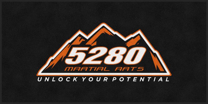 5280 Martial Arts 4 X 8 Rubber Backed Carpeted HD - The Personalized Doormats Company