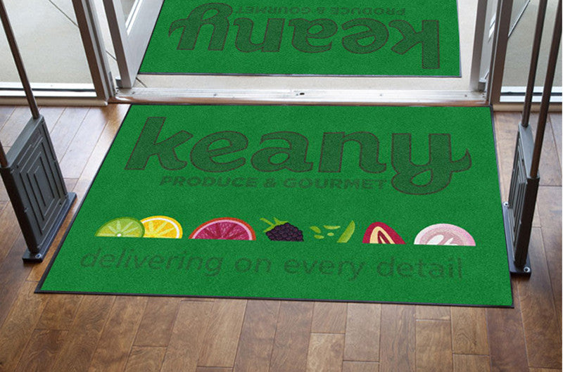 Keany Produce 4 X 6 Rubber Backed Carpeted HD - The Personalized Doormats Company