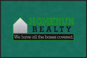 Homerun Realty 4 X 6 Rubber Backed Carpeted HD - The Personalized Doormats Company