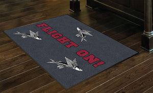 Flight On 3 X 4 Rubber Backed Carpeted HD - The Personalized Doormats Company