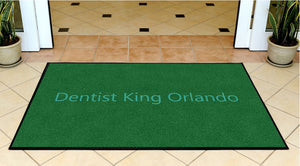 Dentist King Orlando 3 x 5 Rubber Backed Carpeted HD - The Personalized Doormats Company