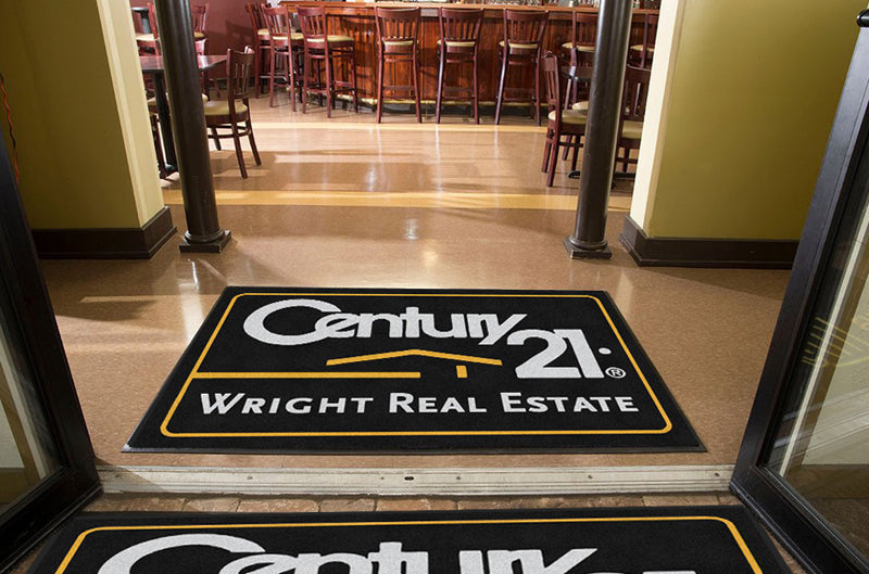 Century 21 Wright Real Estate 4 X 6 Rubber Backed Carpeted HD - The Personalized Doormats Company