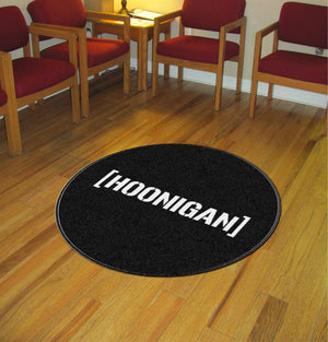 Brian Howe 3 X 3 Rubber Backed Carpeted HD Round - The Personalized Doormats Company