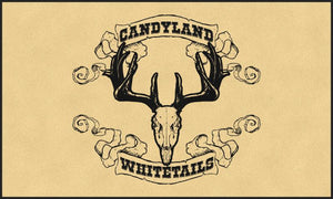 Candyland Whitetails 6 X 10 Rubber Backed Carpeted HD - The Personalized Doormats Company