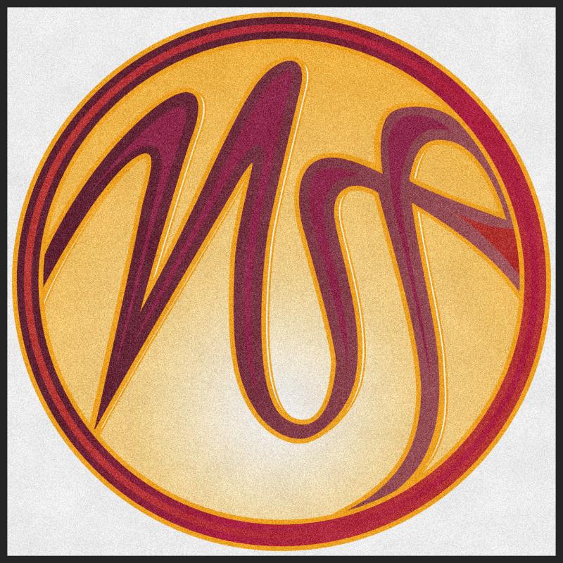 MSF logo mat Round