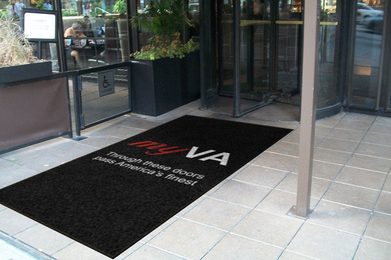 BUSINESS FURNITURE SOLUTIONS - Vertical 4 X 8 Rubber Backed Carpeted HD - The Personalized Doormats Company