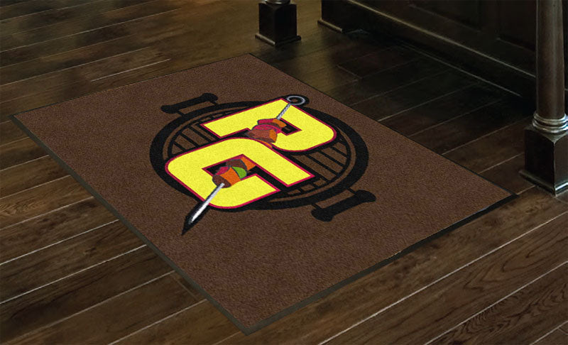 001 3 X 4 Rubber Backed Carpeted HD - The Personalized Doormats Company