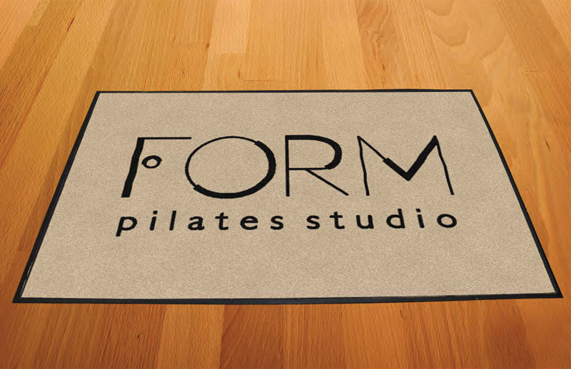 Form Pilates Studio 2 X 3 Rubber Backed Carpeted HD - The Personalized Doormats Company